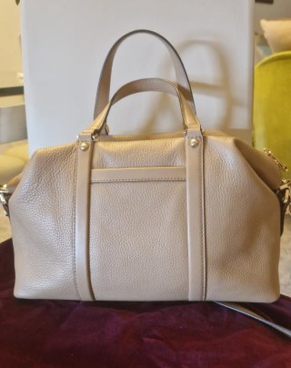 Bolso Michael Kors Beck Beige y Dorado