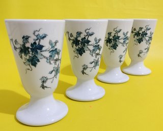 4 Mazagrans Limoges Castel Porcelana