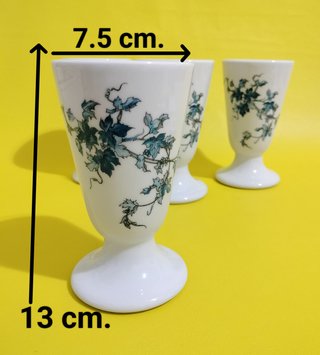 4 Mazagrans Limoges Castel Porcelana