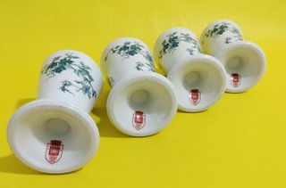 4 Mazagrans Limoges Castel Porcelana