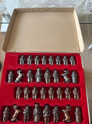 Juego Ajedrez Bronce y Plata