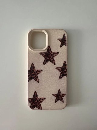Funda iPhone 12 estrellas leopardo