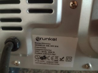 Horno sobremesa Grunkel
