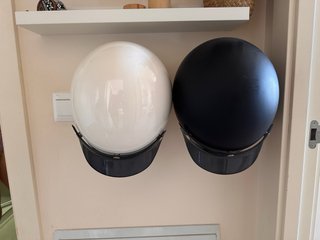 Casco Moto estilo Jet blanco y Negro tallas M