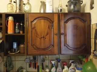 Cucina in legno massiccio anni '70