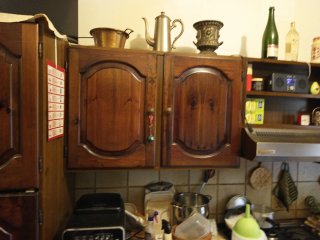 Cucina in legno massiccio anni '70