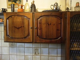 Cucina in legno massiccio anni '70