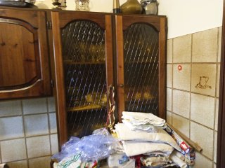 Cucina in legno massiccio anni '70