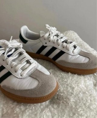 Zapatillas Adidas Samba Blancas y Verdes