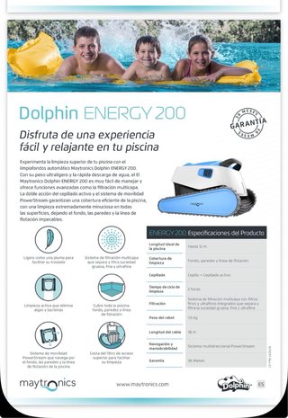Dolphin Energy 200 Limpiafondos