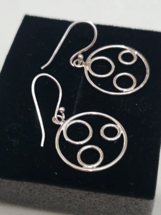 Pendientes Plata 925 Ley Aro Círculos
