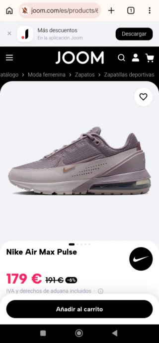 Zapatillas Nike Air Max Pulse Morado.
