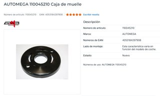 Muelles traseros Mapco 70872 +accesorios. Golf MK3