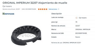 Muelles traseros Mapco 70872 +accesorios. Golf MK3