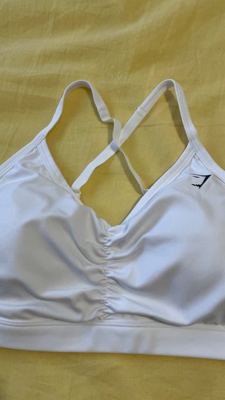 Sujetador deportivo Gymshark blanco
