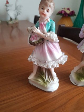 Figuras Porcelana Biscuit Pareja