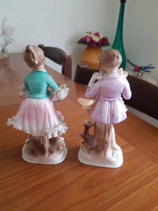 Figuras Porcelana Biscuit Pareja