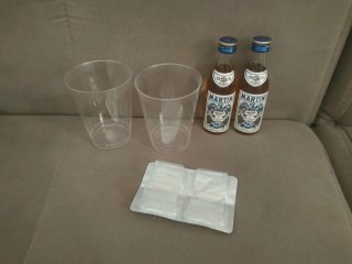 Kit Martini Bianco con Bicchieri e Forme ghiaccio