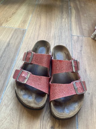 Sandalias Birkenstock Rosa Glitter