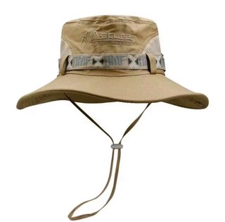 Gorro sombrero pescador beige con cordón ajustable