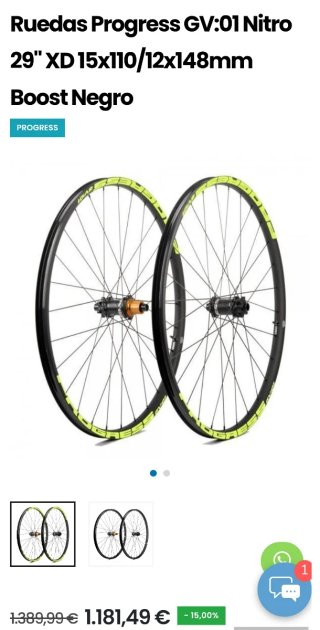 Ruote in carbonio Progress Nitro MTB