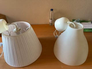 2 Lámparas de de techo  IKEA plisada