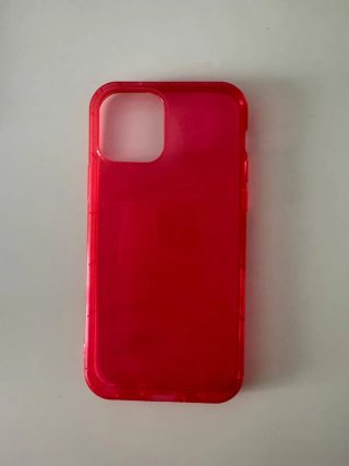 Cover trasparente rosa per iPhone 12