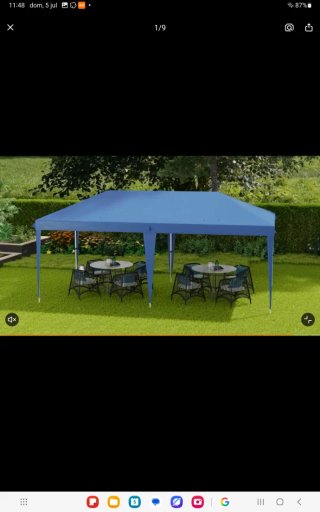 Carpa Plegable 6x3 Azul