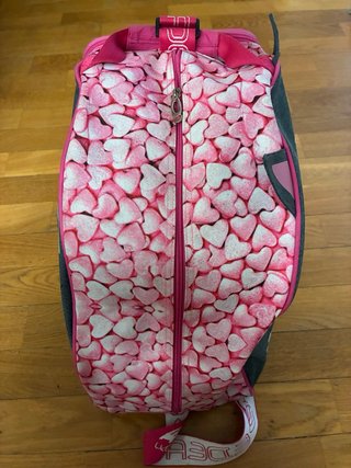 Borsa pattini Edea gatto rosa grigio