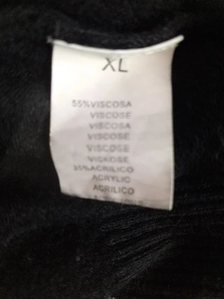 Jersey  Negro Talla XL Hombre
