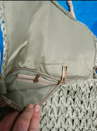 Bolso de rafia de papel Irene