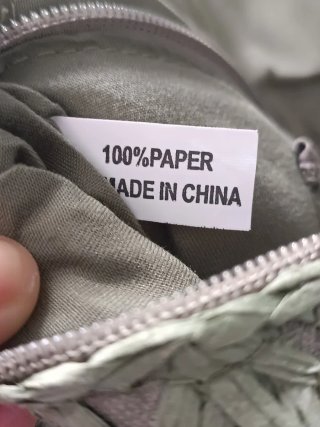 Bolso de rafia de papel Irene