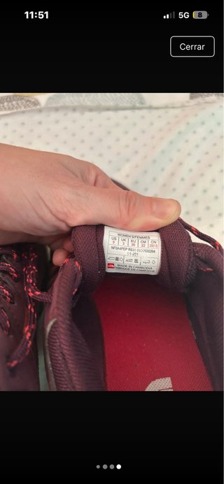 Zapatillas Trekking The North Face Morado/Rojo