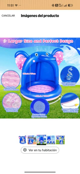 Piscina Inflable Elefante Bebé