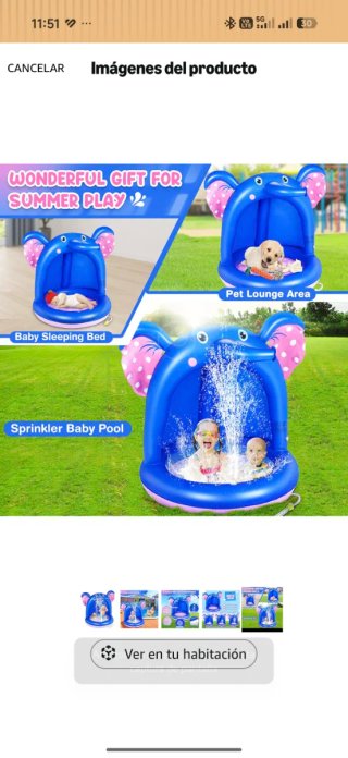 Piscina Inflable Elefante Bebé