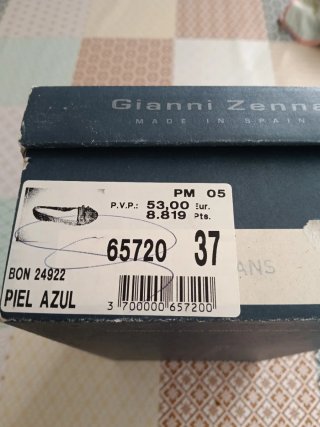 Zapatos planos mujer Gianni Zenna azul