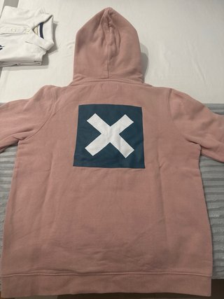 Sudadera rosa Blue Banana con logo para 14 años.