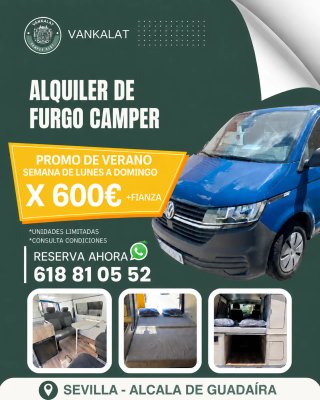 Alquiler furgo camper en Sevilla