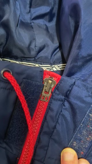 Giubbotto Adidas vintage 90s y2k retro blu e rosso