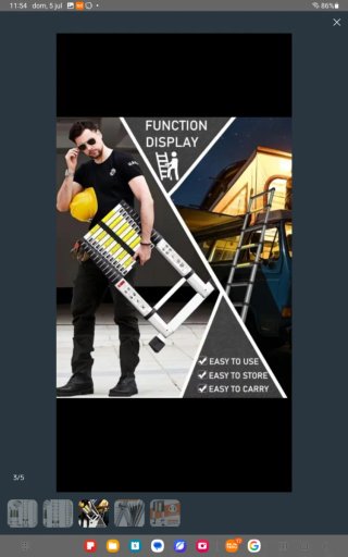 Escalera telescópica 6.3m