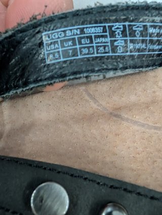 UGG infradito donna beige/nero taglia 39.5