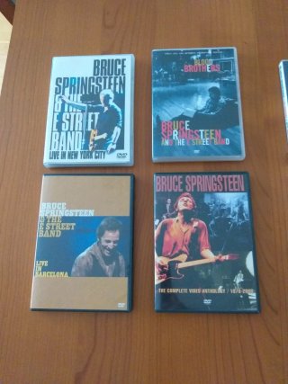 Lote 6 DVD y 2 VHS Bruce Springsteen