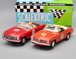 Mercedes 250 SL Sport naranja Scalextric/Reprotec