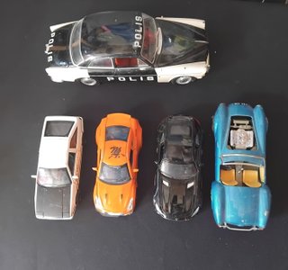 Lote de 5 coches de metal