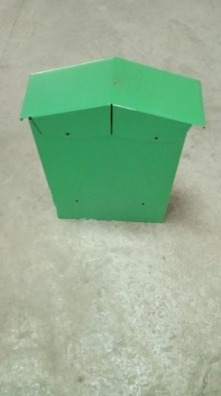 Buzón verde para cartas