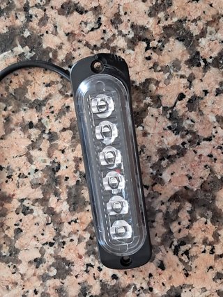 Kit 4 Piscas Strobe Slim 6 LED 12V/24V