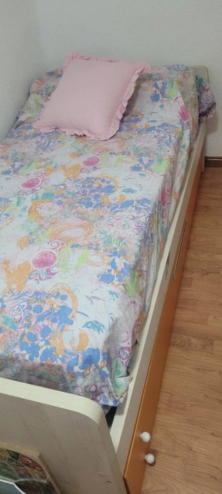 Letto a castello 90cm + letto estraibile