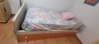 Letto a castello 90cm + letto estraibile