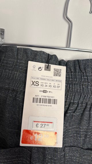 Pantalón jogger gris Zara
