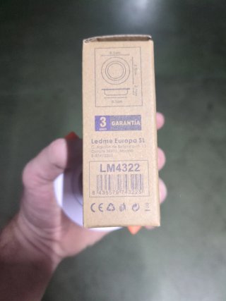 Aro basculante blanco ojo de buey. 13 unds